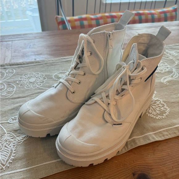 Palladium Pallabase twill high top sneakers - Picture 1 of 5